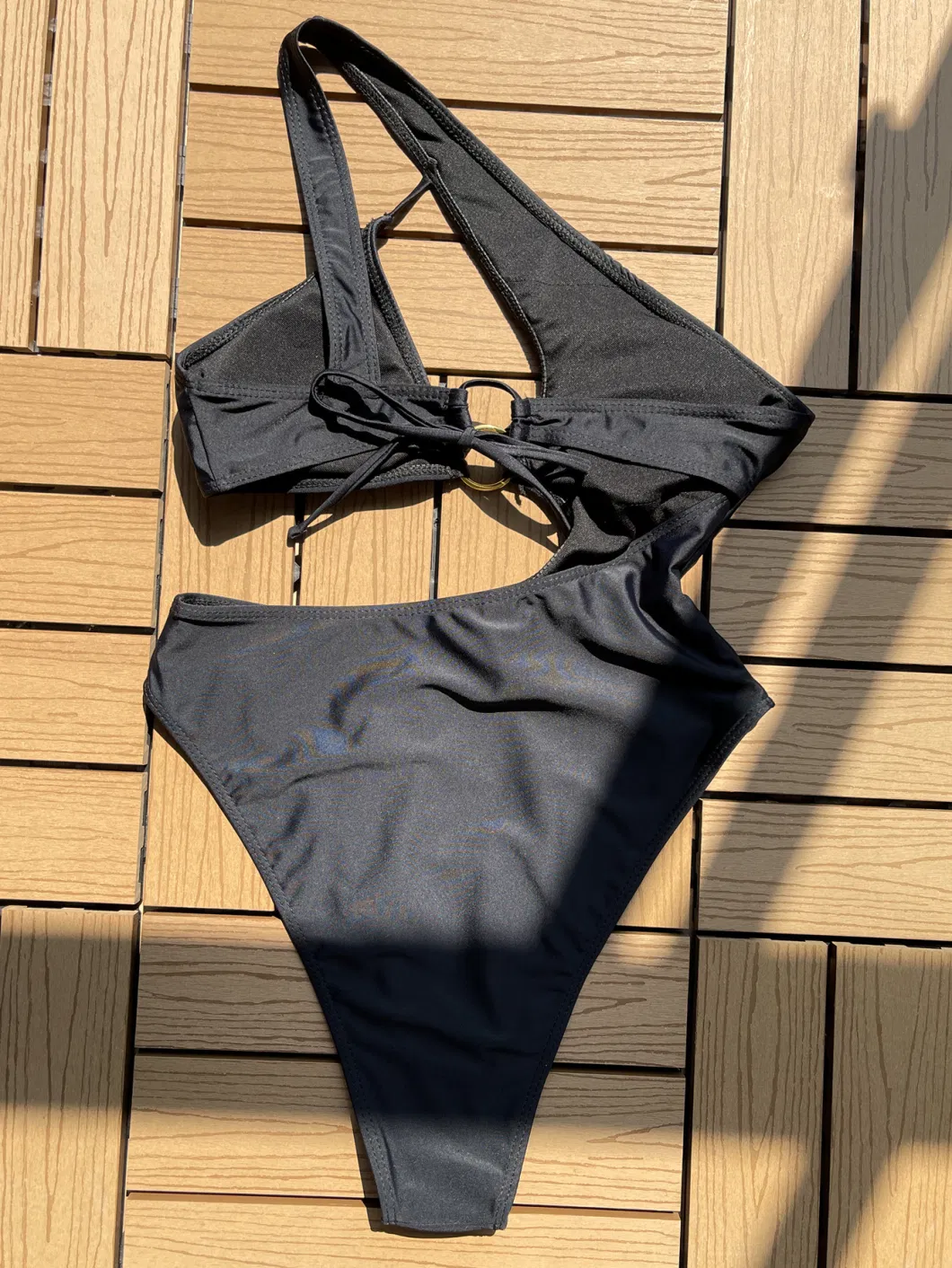 One-Piece Swimsuit Sexy Oblique Shoulder Bikini