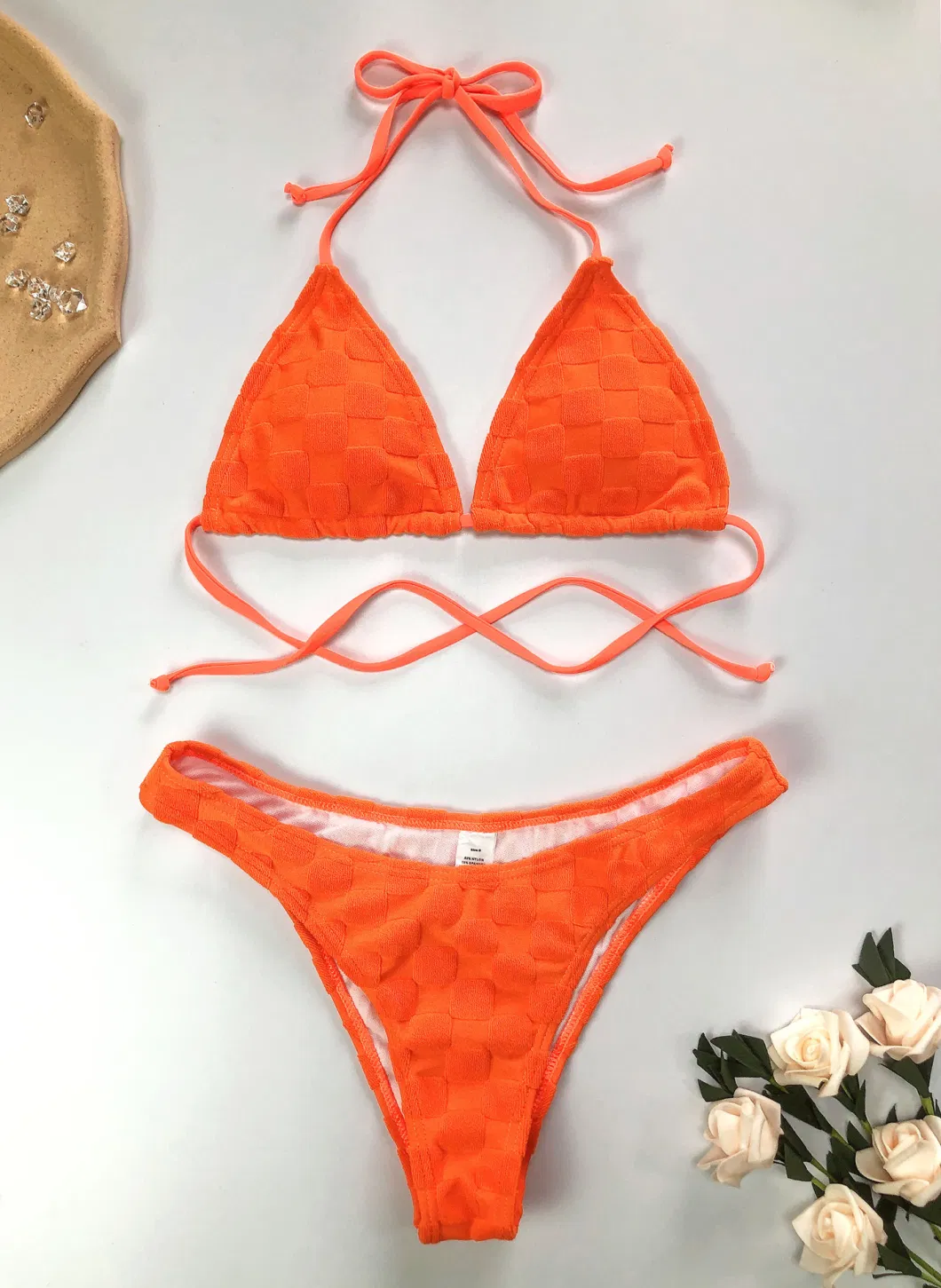 Two-Piece High-Waisted Bikini Swimsuit