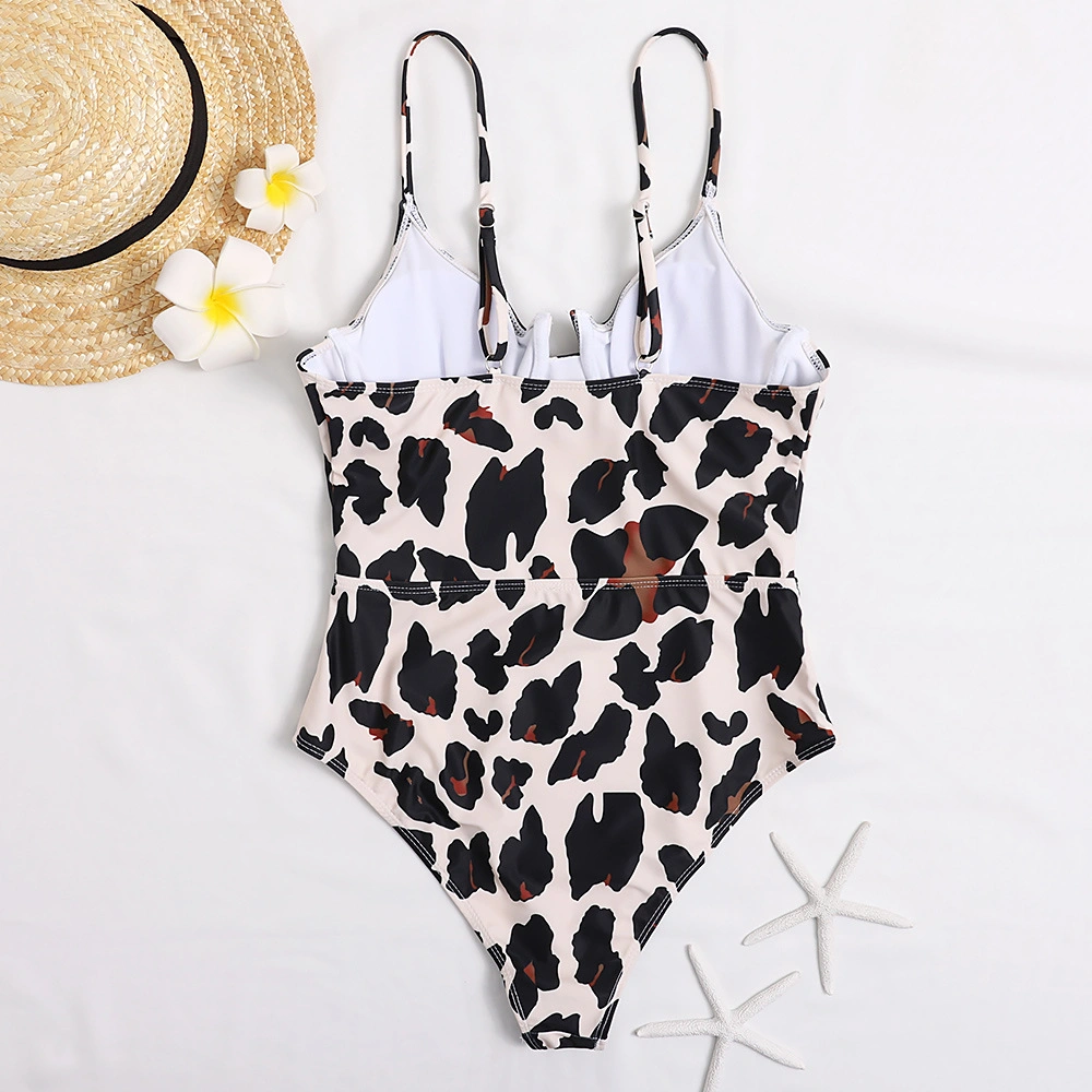 Sexy One Piece Swimsuit Female Underwired Bra Push up Swimwear Women Backless Swim Suit Bather Bathing Suits Beach