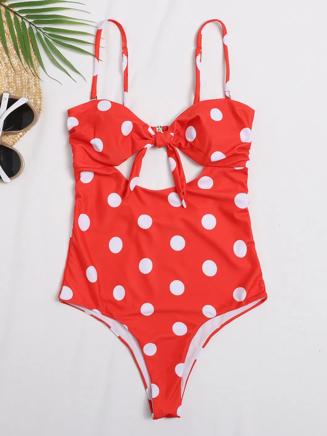 Polka DOT Printing Ladies Bikini Hot Sale One-Piece Swimsuit