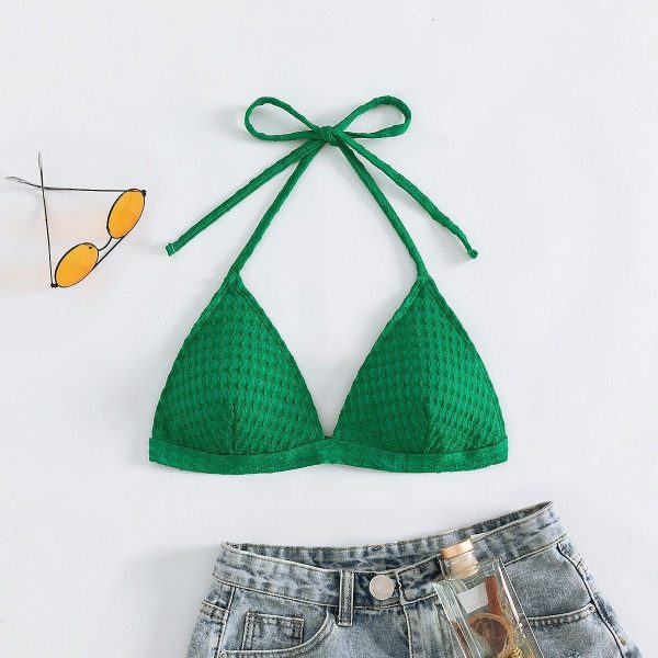 Green Triangle Cup Bikini Top Single Item Triangle Cup Swimsuit