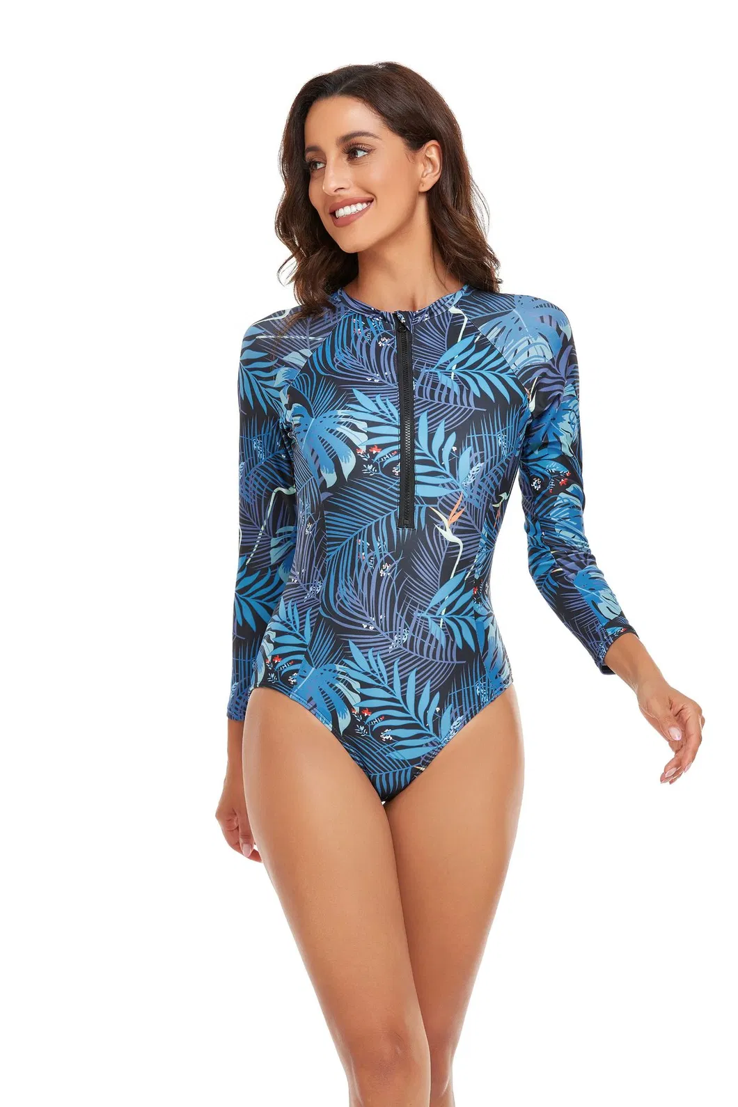 Women Printed Long Sleeve Surfing Suit