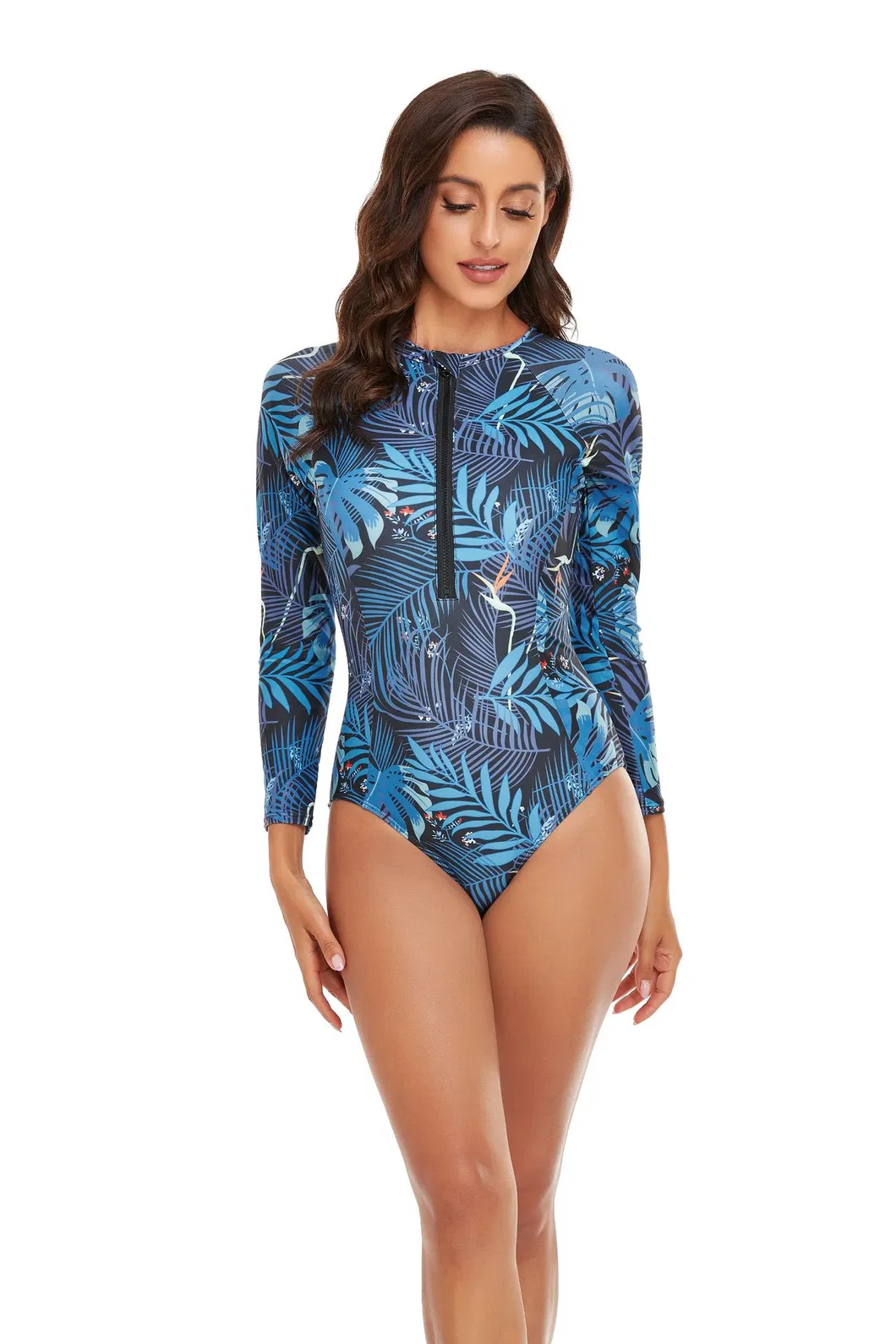 Women Printed Long Sleeve Surfing Suit